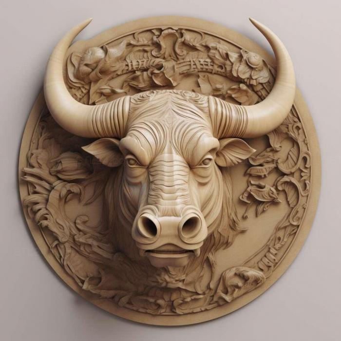 bull 3d model 4